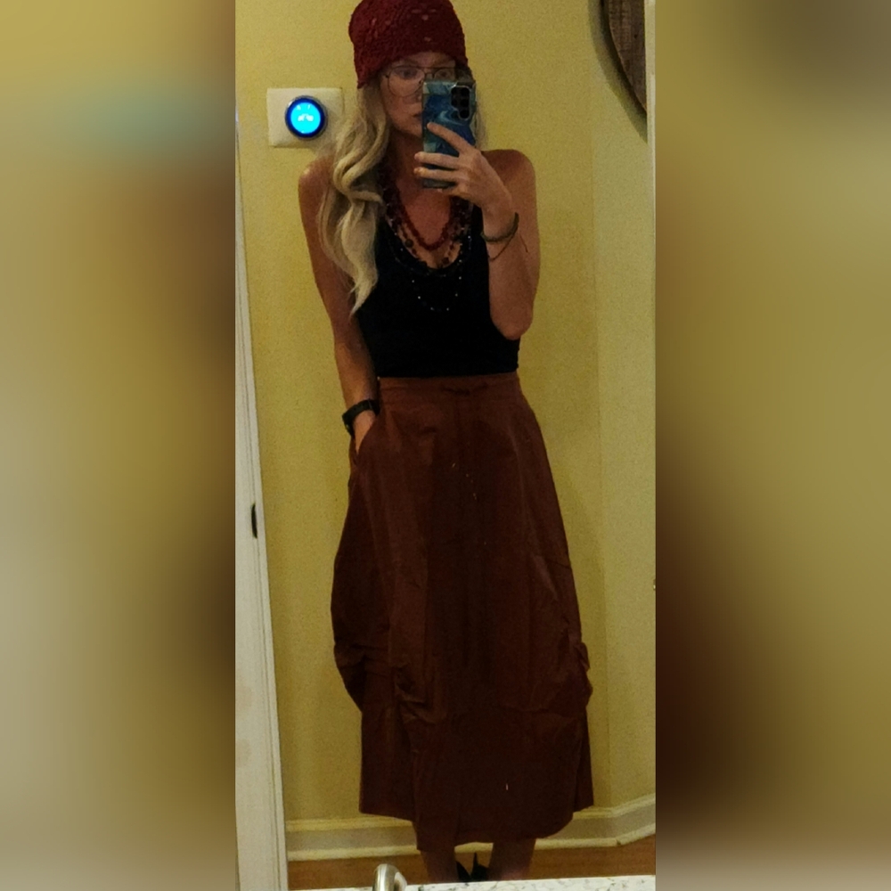Cider Parachute Skirt Nwt